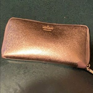 Gold Kate Spade wallet